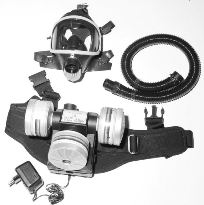 PELOX Åndedrætsværn med batteridrevet ventilation – System II